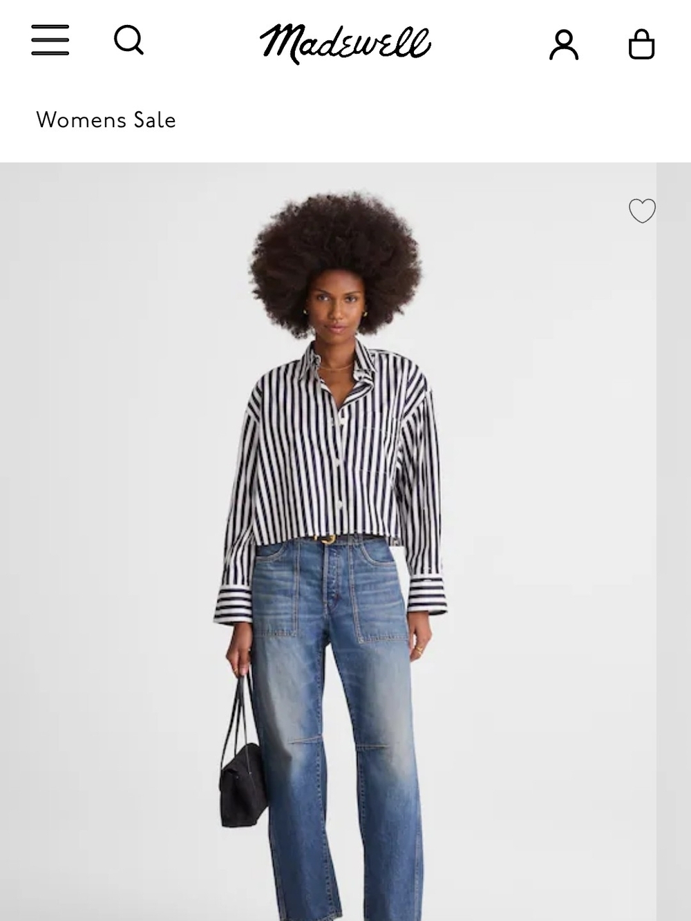 Madewell Blue and White Striped Button-Up Shirt - Picture 2 of 16